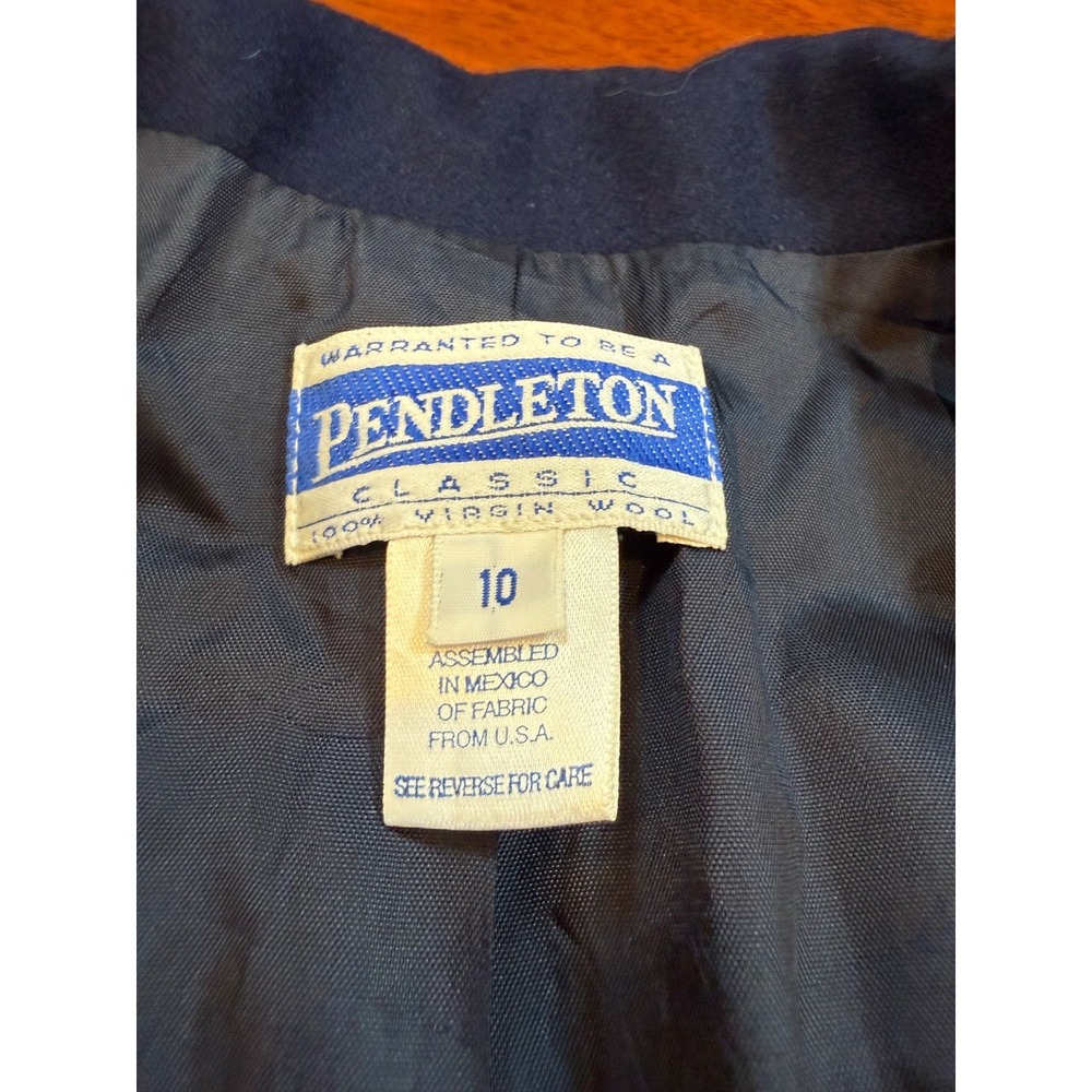 Pendleton Virgin Wool Blazer One Button Vintage |… - image 6